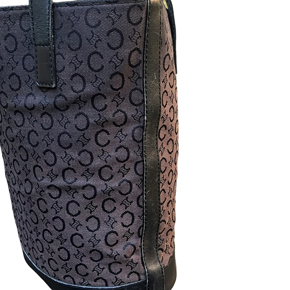 Celine Brown and Black Macadam Shoulder‎ Bag Tote GUC - Picture 6 of 17